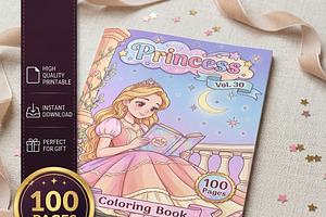 Magical Princess Coloring Book Vol30