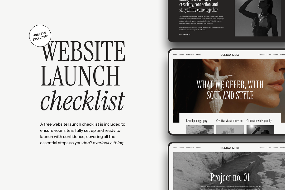 Sunday Muse Wordpress Template, a WordPress Template by The Cherie Studio (Photo 6 of 6)