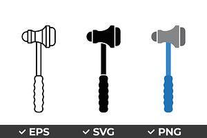 Gavel Court Vector Icon Pack, an Object Graphic by Artonix