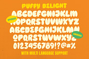 Puffy Delight - Playful Display Font, a Handwritten Font by Letterhend Studio (Thumbnail 8 of 9)
