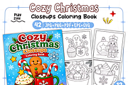 Cozy Christmas Closeups Coloring, a Seasonal Illustration by Design Station (Thumbnail 1 of 8)