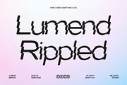 Lumend Rippled, a Sans Serif Font by Craft Supply Co. (Thumbnail 1 of 8)