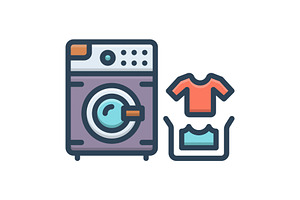 Washing washing machine color icon, a Duotone Icon by Creative priyanka