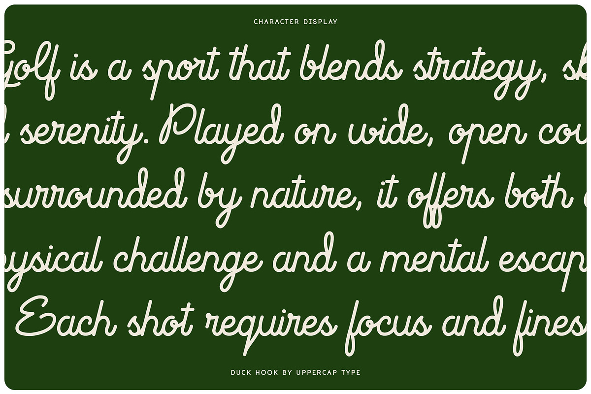 Duck Hook - Script & Sans Font Duo, a Script Font by UppercapType (Photo 6 of 11)