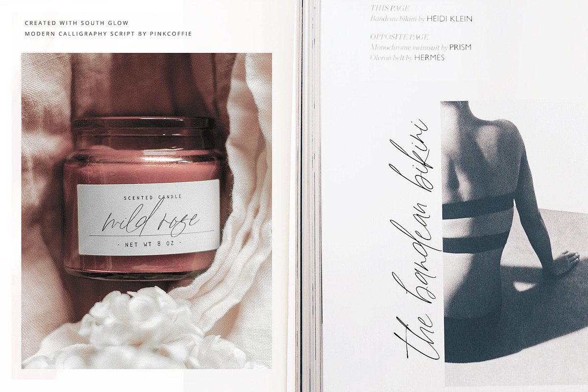 South Glow | Casual Chic Calligraphy, a Script Font by Pink Coffie (Photo 9 of 16)