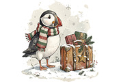 Cozy Winter Animals Clipart Bundle, an Animal Illustration by T-shirt Pond (Thumbnail 11 of 25)