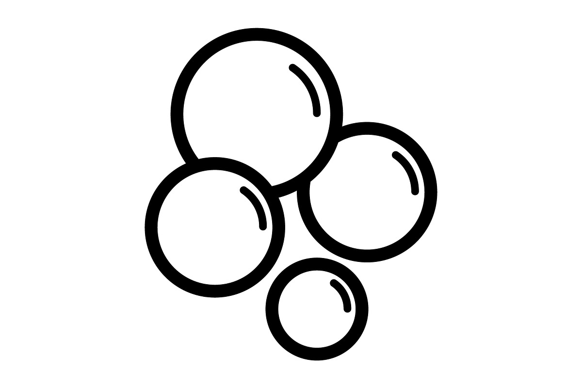 Bubble icon, an Outline Icon by Sumberpangan (Photo 1 of 5)