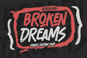 Broken Dreams - Weird Display Font