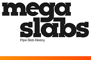 Pipe Font Bundle - Geometric Duo, a Slab Serif Font by Lateral Design (Thumbnail 14 of 18)