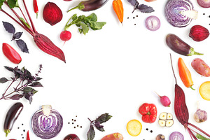 Frame of vegetables