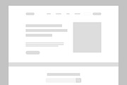 Wireframe Landing Page, a Wireframe Template by CreativeShaper (Thumbnail 2 of 5)