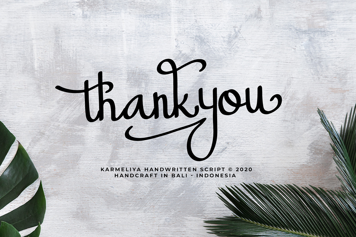 Karmeliya a Handwritten Script Font, a Script Font by Dawnside Graphic (Photo 13 of 13)