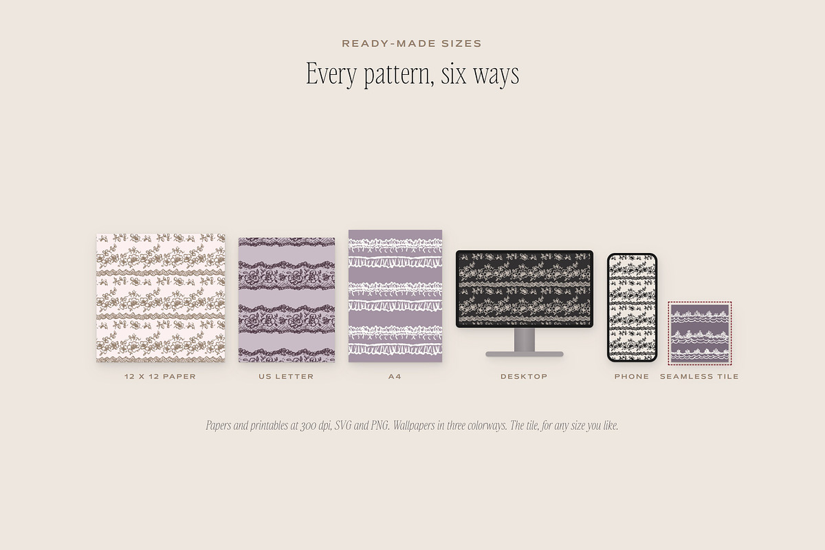 Lace & Trims Seamless Pattern Bundle, a Pattern Graphic by The October Creative (Photo 9 of 12)