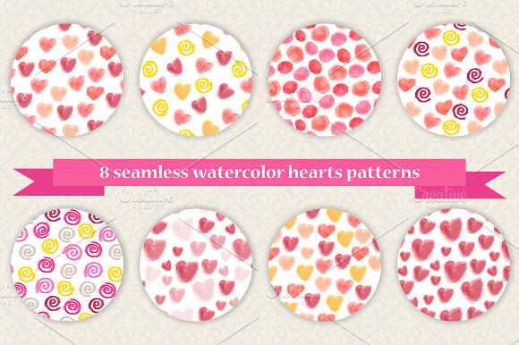 Set Of 8 Valentines Day Patterns