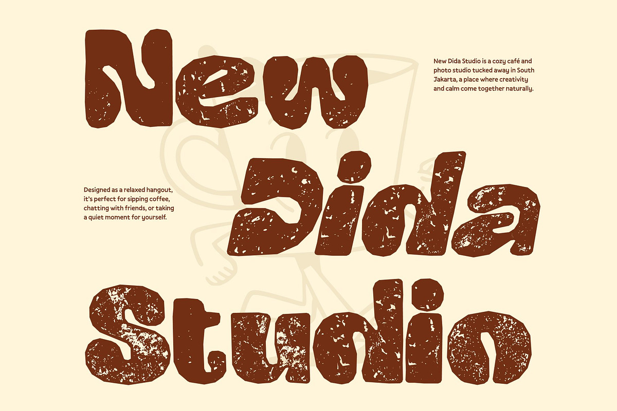 CS Mocha Stamp, a Sans Serif Font by Craft Supply Co. (Photo 5 of 8)