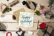 Gold Shimmer Snowflakes + BONUS, an Illustration by Indie Grace Design (Thumbnail 3 of 3)