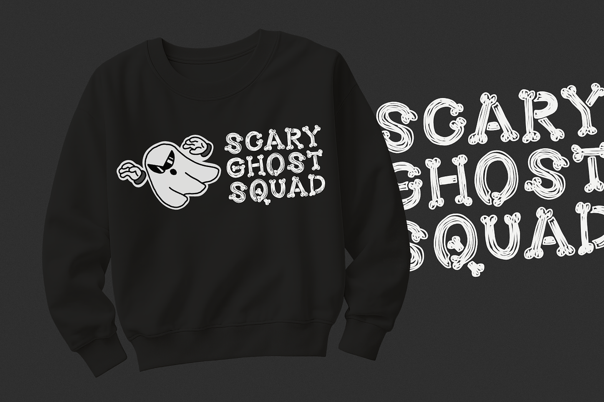 SKETCHLETON – Hand Drawn Bone Font, a Font by TypeTasty Font (Photo 3 of 9)