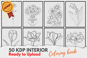 KDP Interiors, Flower Coloring Book, an Illustration by Jaboor Magics (Thumbnail 5 of 5)
