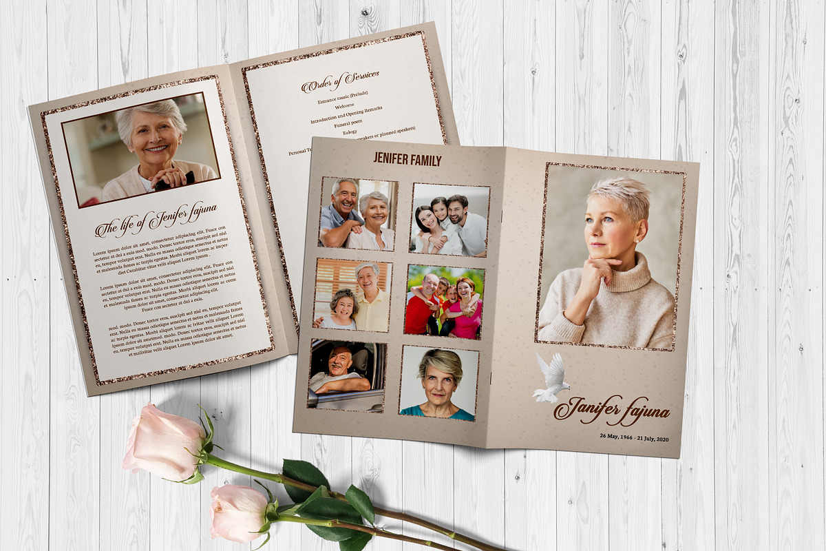 Funeral Program Template, a Brochure Template by Template Shop (Photo 1 of 5)