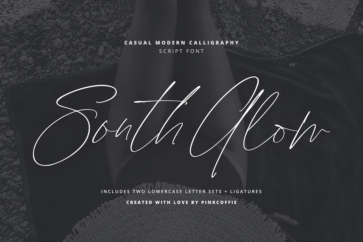 South Glow | Casual Chic Calligraphy, a Script Font by Pink Coffie (Photo 1 of 16)