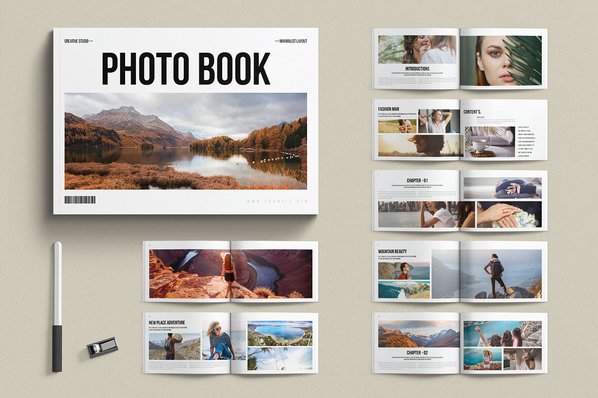 Photography Book Layout Landscape, a Magazine Template by E-Type (Photo 1 of 7)