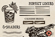 24 Traditional Tattoo Brushes, a Brush Add-On by Easy Procreate (Thumbnail 4 of 4)