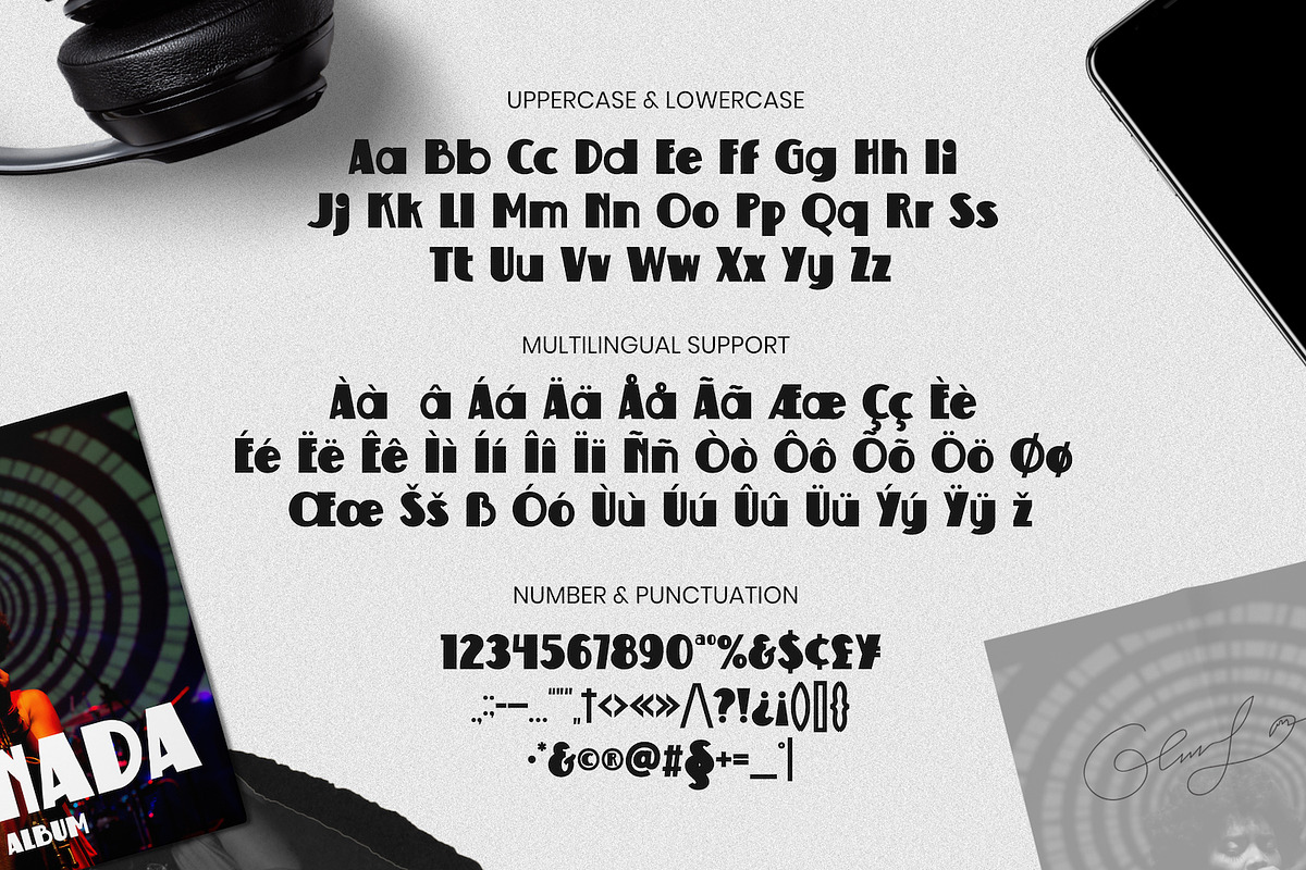 Edelweis - Sans Serif Typeface, a Sans Serif Font by Imoodev (Photo 7 of 7)