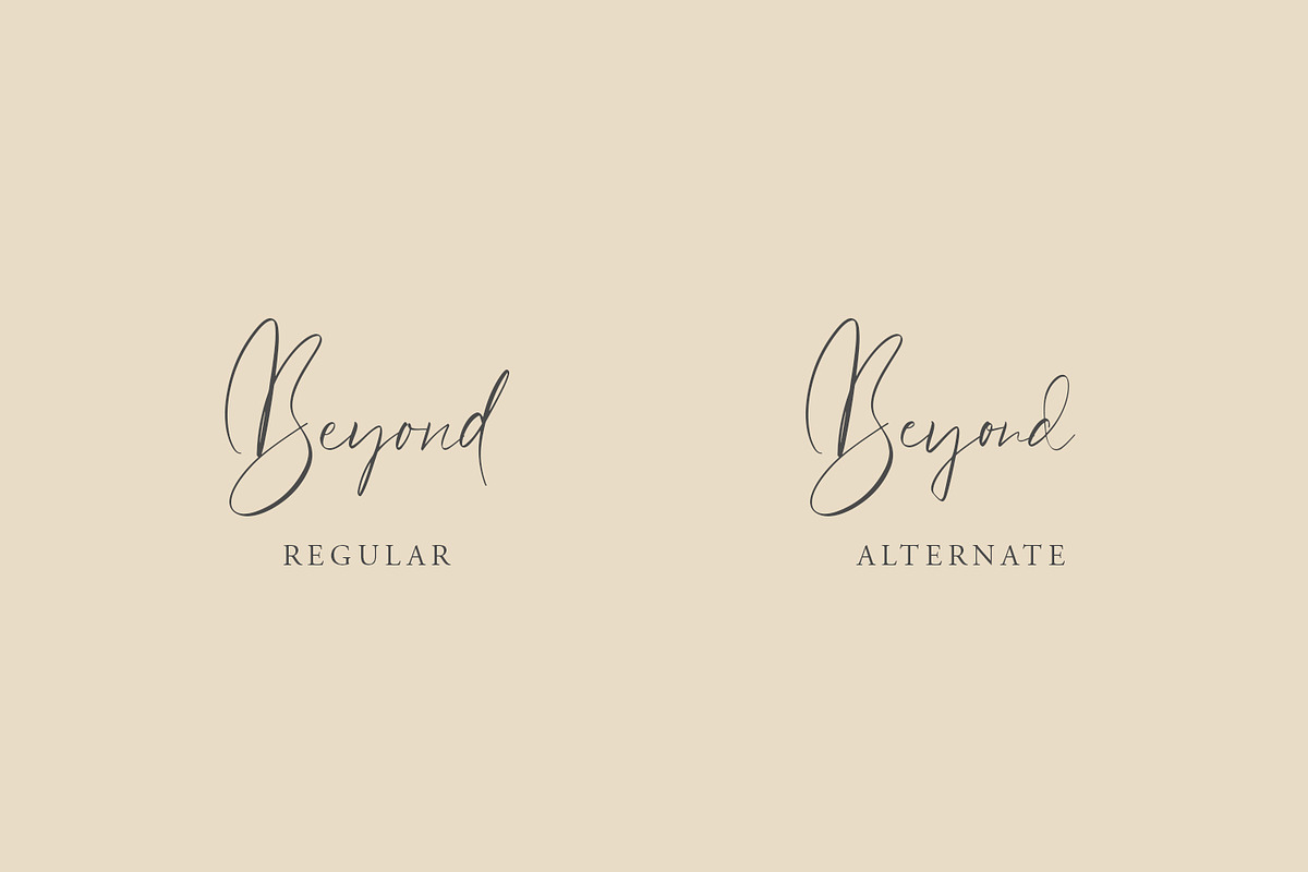Beyond - Signature Font preview 2