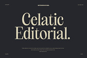Celatic Editorial, a Serif Font by Rahagita Studio (Thumbnail 1 of 7)