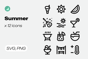 Basicons / Seasons / Summer Icons