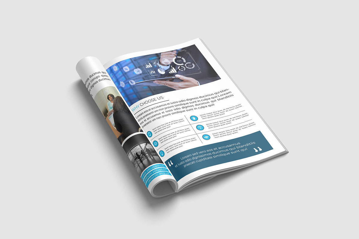 Technology Brochure Template, a Brochure Template by retrographix (Photo 4 of 10)