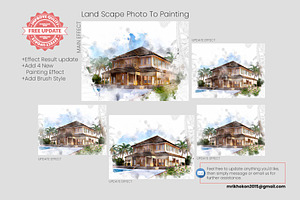 Land Scape Photo To Painting Effect