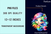 Magical Cute Mermaid PNG, an Illustration by SinaCreation (Thumbnail 4 of 5)