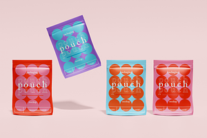 Original Set of Stand Up Pouch Mocku, an Advertising Mockup by Hubzway