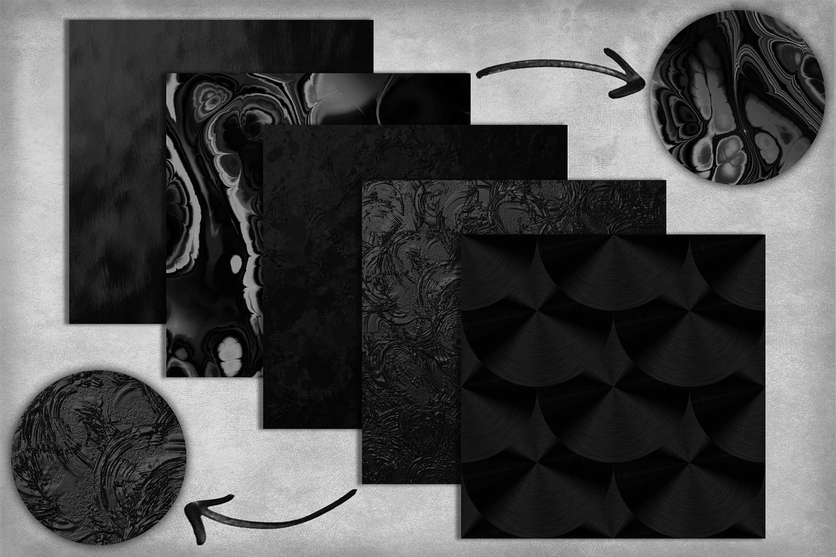 Bold Black Textured Pack preview 2