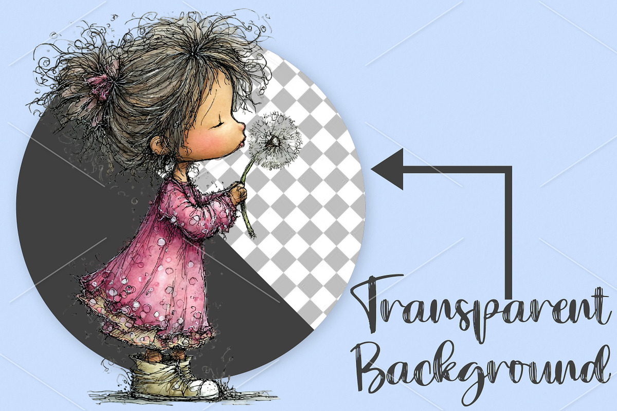 Whimsical Spring Girl Clipart Bundle, an Illustration by Canvas Craft (Photo 2 of 7)