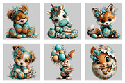 Whimsical Easter Animals Clipart, an Illustration by Black Bird Studio (Thumbnail 5 of 5)