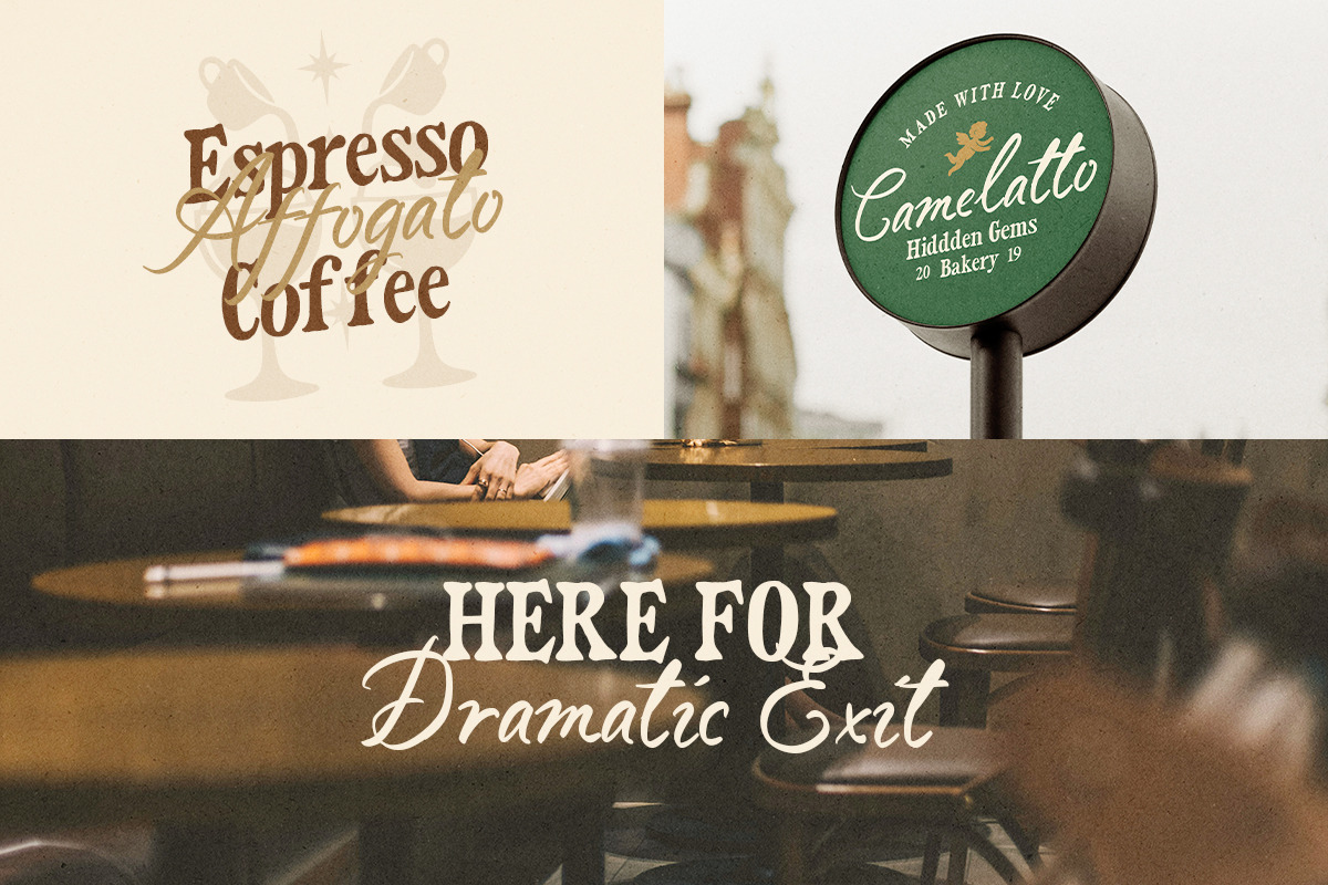Vintage Market - Nostalgic Font Duo, a Serif Font by Sarid Ezra (Photo 3 of 10)