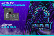 Death Reaper - Mascot & Esport Logo, a Branding & Logo Template by FNR Graphics (Thumbnail 2 of 5)