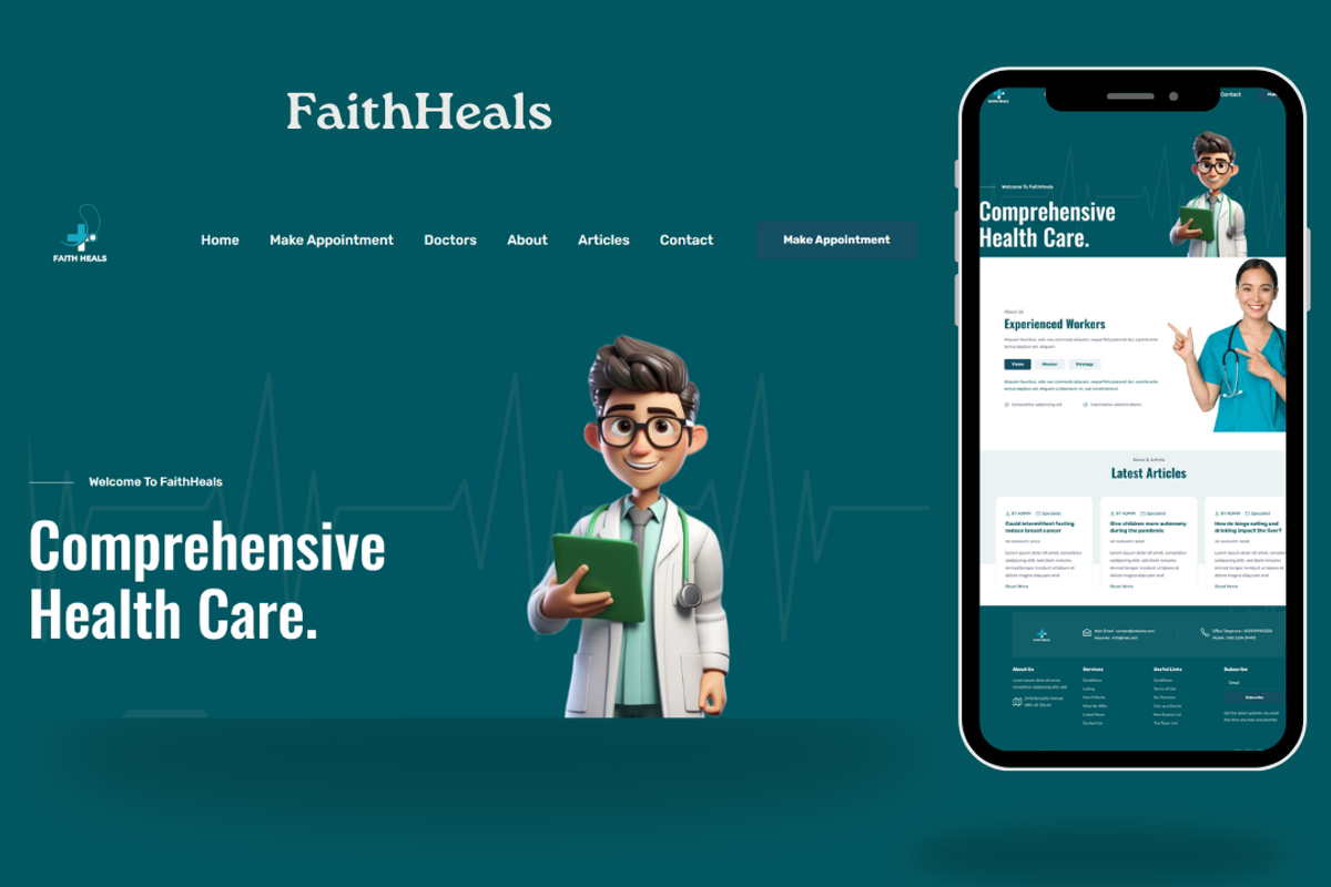 FaithHeals-Medical Website Template, a Landing Page Template by NomaTemplates (Photo 1 of 8)