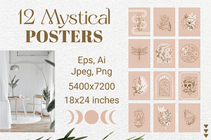 Mystical Line Art Collection