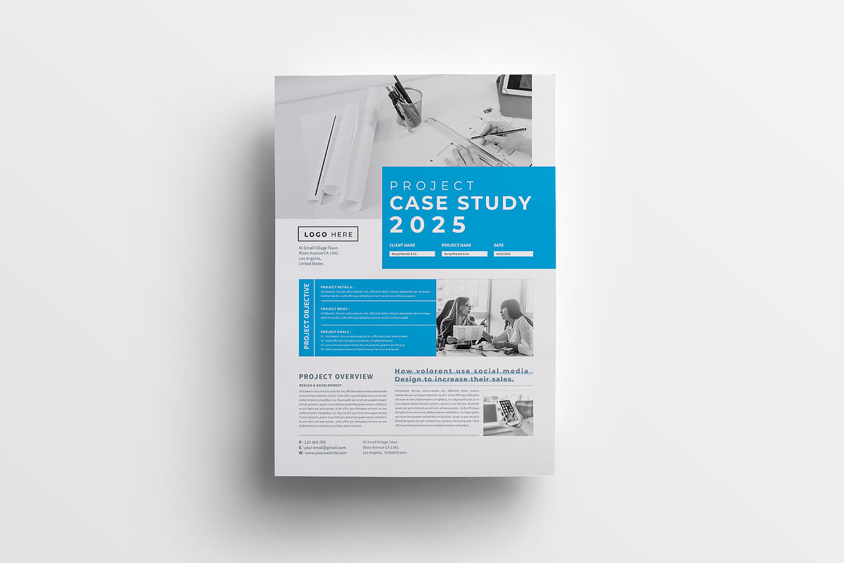 Project Case Study | Word & Indesign, a Flyer Template by obayes (Photo 2 of 4)