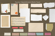 Vintage Scrapbook Collage Elements, an Object Graphic by jessicamdesign (Thumbnail 2 of 9)
