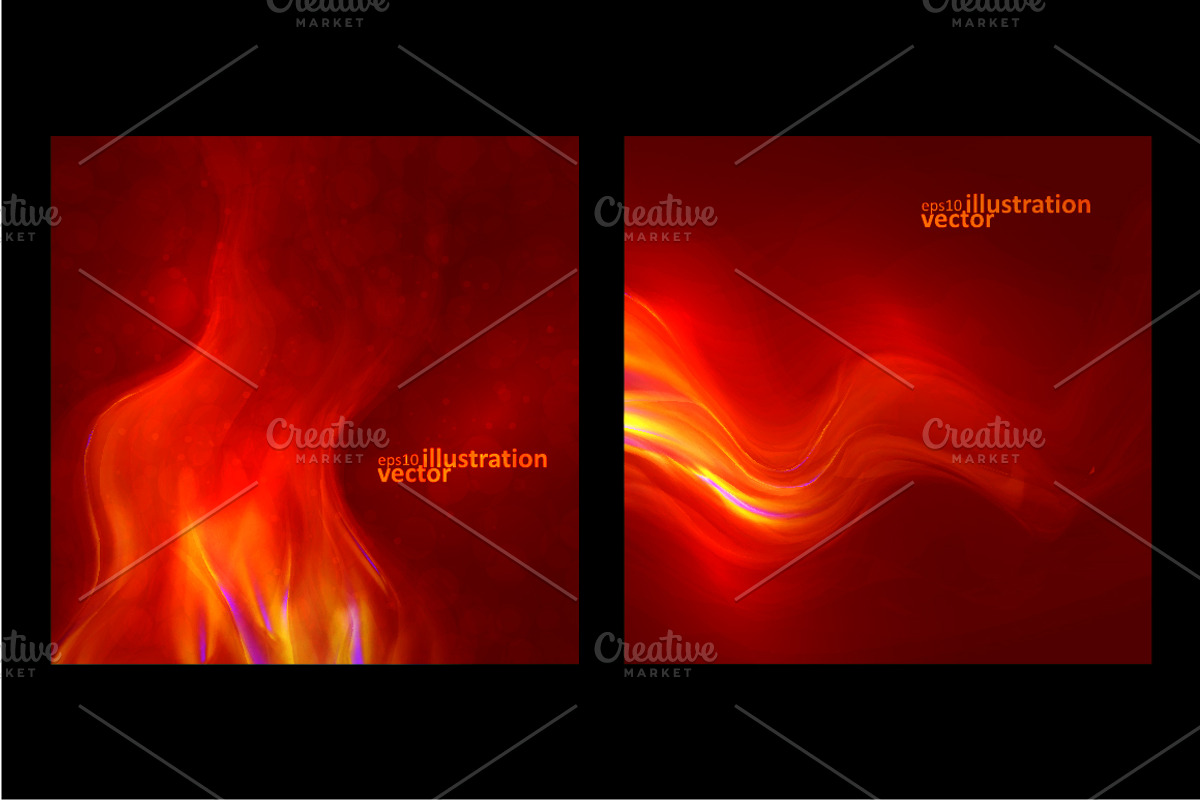 Abstract fire flames, a Pattern Graphic by majcot