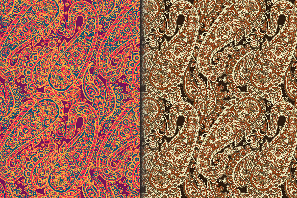 Damask paisley seamless pattern, a Pattern Graphic by antalogiya (Photo 1 of 3)