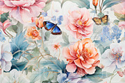 BLOSSOM FLIGHT. Seamless Pack, a Texture Illustration by RefinedFantasyStudio (Thumbnail 7 of 9)