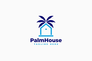 Palm House Logo Template, a Branding & Logo Template by Zeer Graphic
