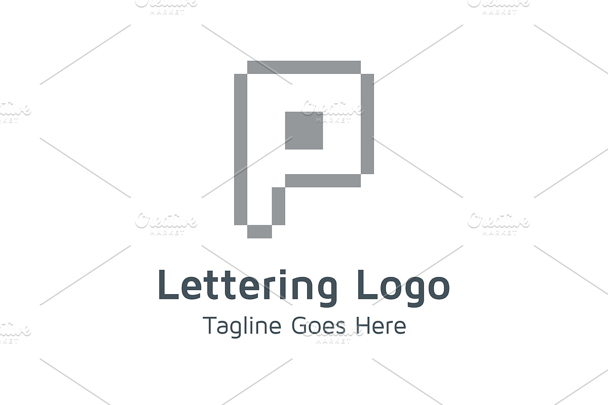 20 Logo Lettering P Template Bundle, a Branding & Logo Template by Acongraphic (Photo 18 of 21)