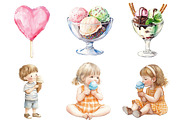 Pastel Retro Summer Collection, an Illustration by CitraGraphics (Thumbnail 4 of 5)