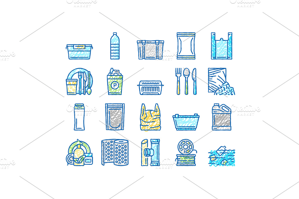 Plastic Accessories And Utensil, an Object Illustration by pikepicture